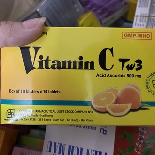 Viên uống VITAMIN C C500 bổ sung vitamin C, tăng cường sức đề kháng- hộp 100 viên