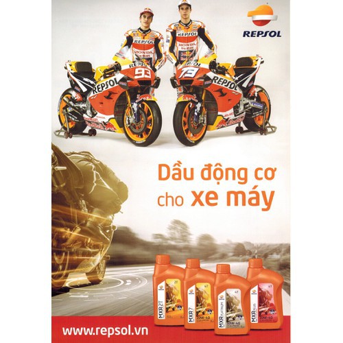 [ CHÍNH HÃNG ] Nhớt xe ga gốc khoáng Repsol MXR MATIC 10w30