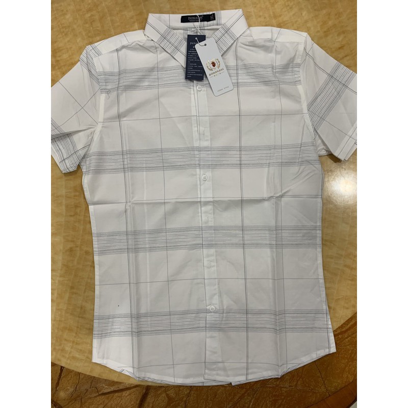 Áo sơmi nam sọc caro body. dành cho con trai và ba