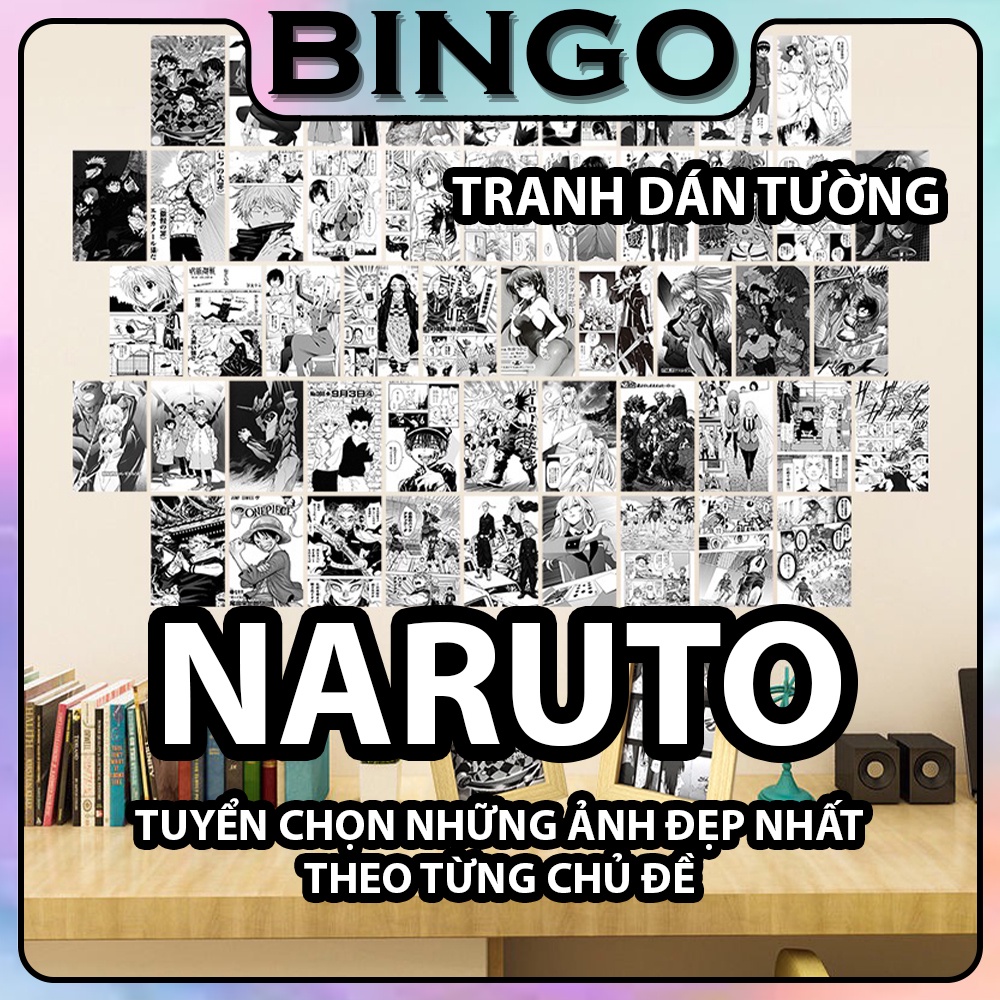 Tranh Dán Tường In Nhiệt Truyện Tranh Chủ Đề Naruto Manga Anime Poster Decor Góc Học Tập Làm Việc - BINGO STORE