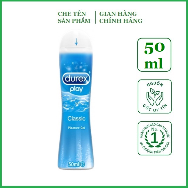Gel bôi trơn tăng độ ẩm tự nhiên Durex Play Classic - Dung tích 50ml
