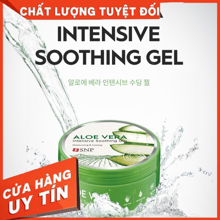 Gel nha đam dưỡng da SNP Aloe Vera Intensive Soothing Gel 99% 300g