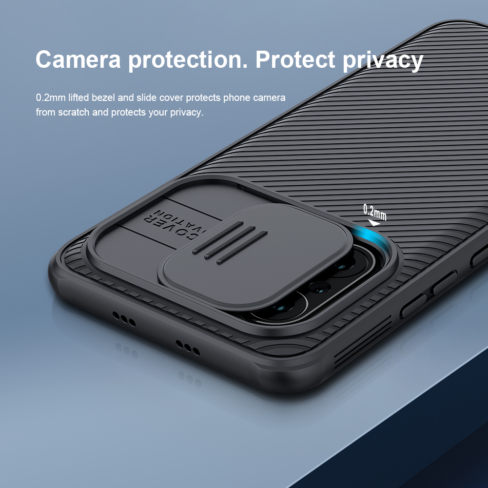 Ốp lưng Nillkin CamShield Pro PC Cứng Có Nắp Bảo Vệ Camera Cho Xiaomi POCO F3 / Redmi K40 / K40 Pro / K40 Pro+