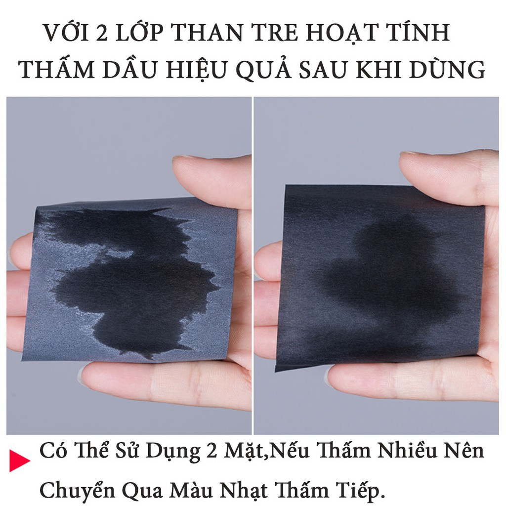 Giấy Thấm Dầu Da Mặt Nam &amp; Nữ BLUEMAN Giảm Nhờn Ngừa Mụn 100 tờ/hộp