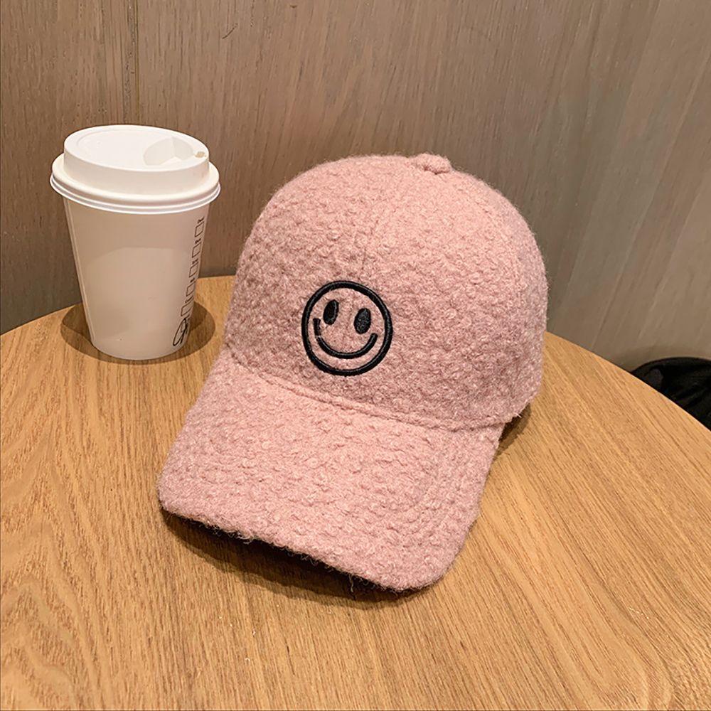 Mũ Lưỡi Trai WMES15H Hình Mặt Cười Phong Cách Hip Hop Đơn Giản Thời Trang Thu Đông