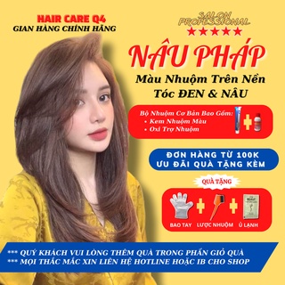 Thuốc Nhuộm Tóc Màu Nâu Cam Không Tẩy - Hair Care Q4