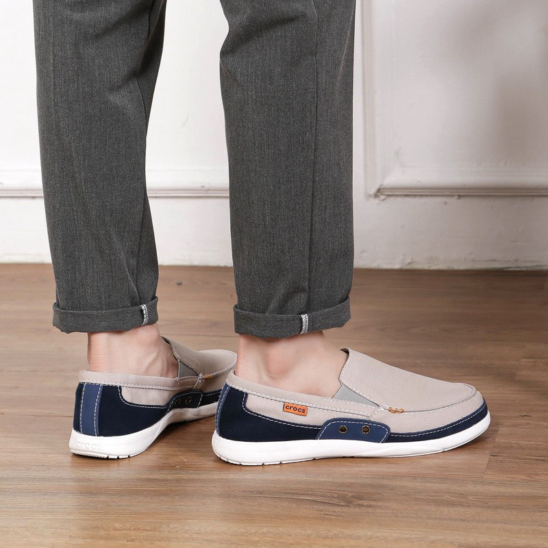 CROCS Giày Lười Vải canvas Thời Trang Dành Cho Nam