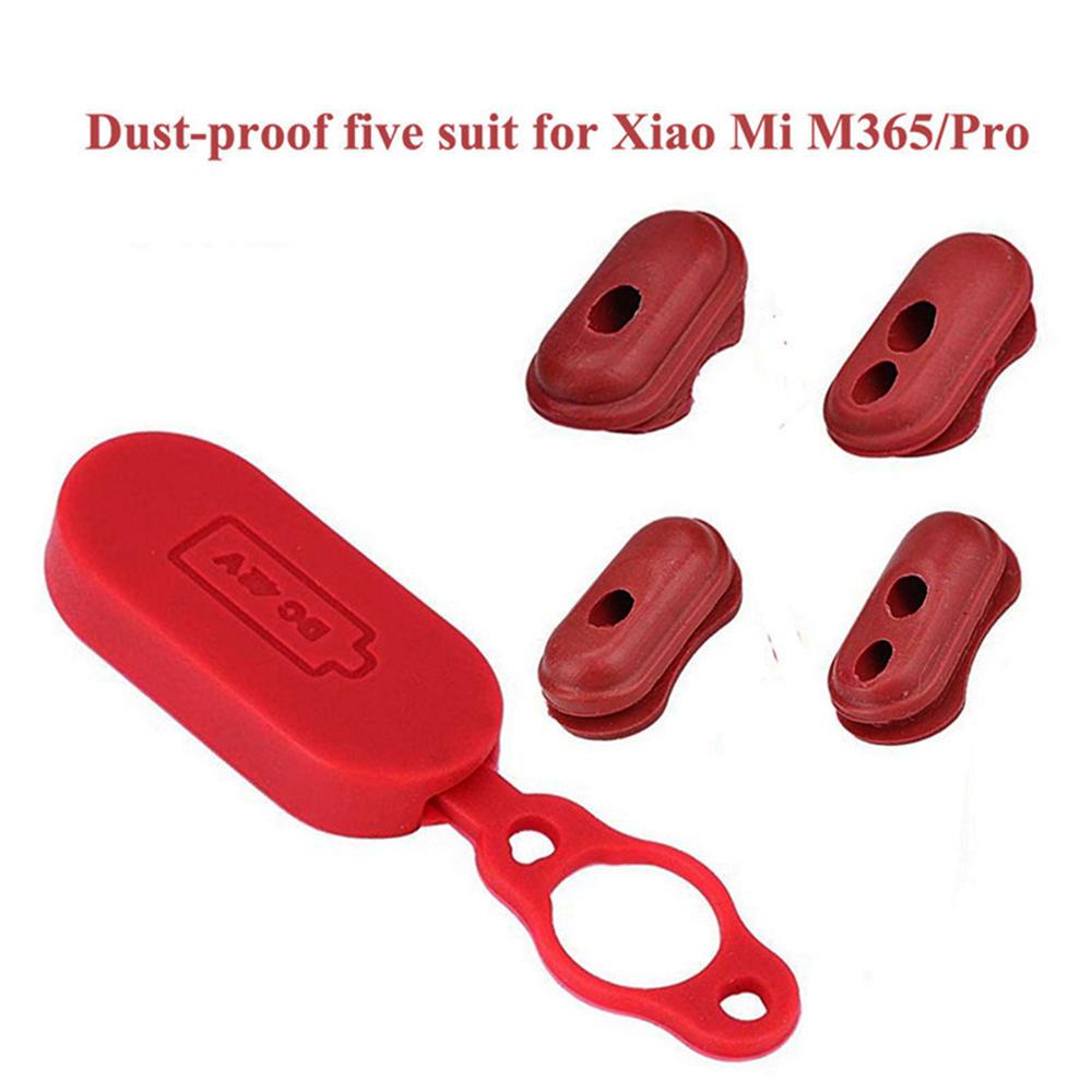 Set 4 / 5 Vỏ Bọc Cổng Sạc Bằng Cao Su Cho Ván Trượt Điện XIAOMI M365