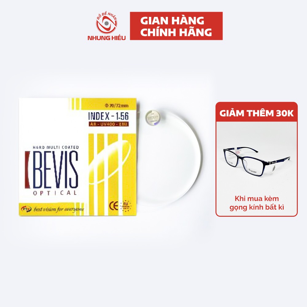 Tròng kính phản quang NHUNG HIẾU BEVIS chống tia UV, chống tĩnh điện, chống bám bụi, độ bền cao-GIẢM 30K KHI MUA KÈM GỌN