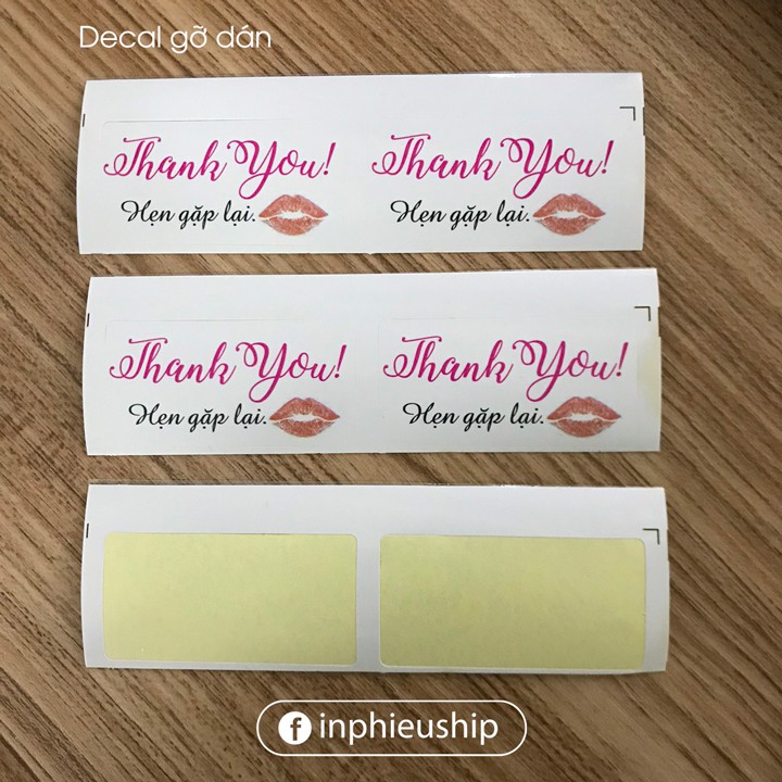 Decal gỡ dán nhãn hộp 100 nhãn