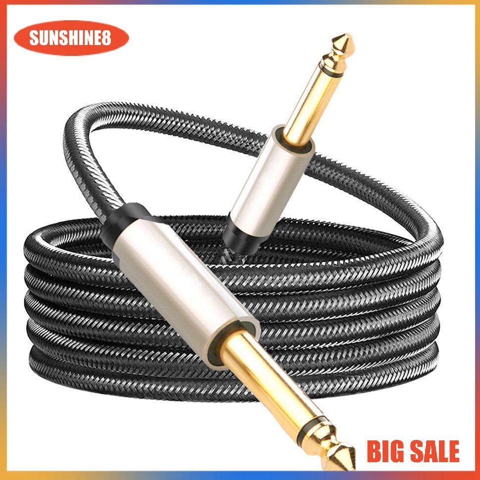 Dây cáp âm thanh chuyển đổi đầu 6.35mm sang 6.35mm DIY cho đàn guitar bass