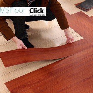 Sàn nhựa tự dán giả gỗ vân gỗ màu gõ đỏ