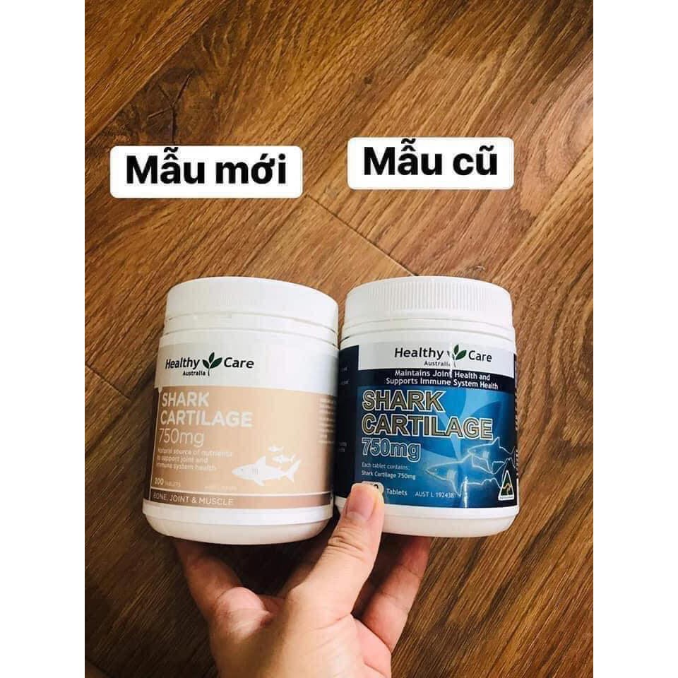 Viên uống sụn cá mập Healthy Care Shark Cartilage 750mg 200 viên