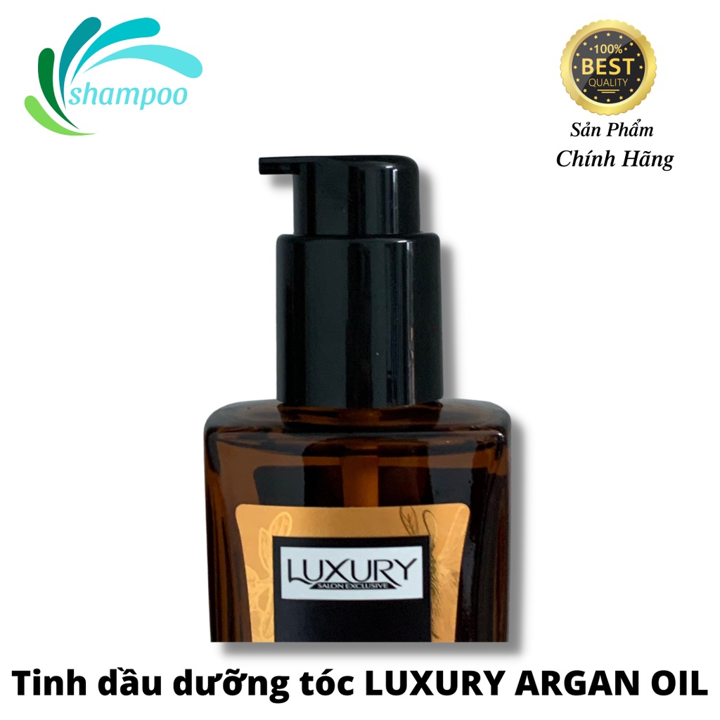 Tinh dầu dưỡng tóc LUXURY ARGAN OIL 100ml khắc phục hư tổn bóng mượt tóc phục hồi tóc