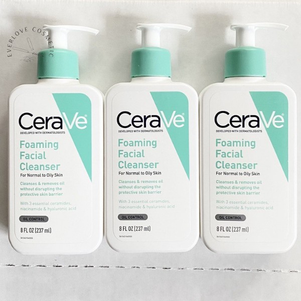 [Nhập mã EVERLOVE giảm 8% đơn hàng từ 250k] Sữa rửa mặt dịu nhẹ CERAVE Foaming Facial Cleanser cho da dầu, hỗn hợp dầu | BigBuy360 - bigbuy360.vn
