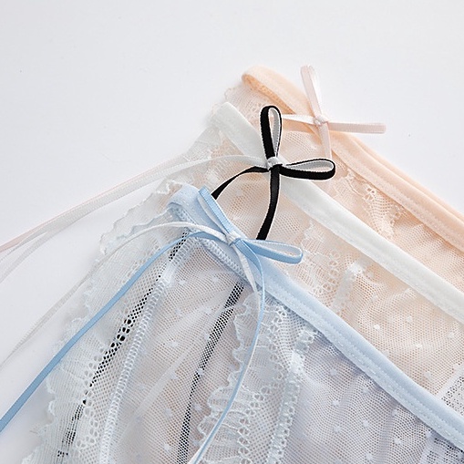 Quần lót nữ cao cấp - Quần lót ren dây 2 bên gợi cảm xuyên thấu VALICA L547