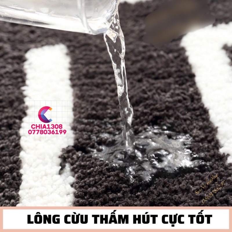 THẢM CHÙI CHÂN HÌNH BÁN NGUYỆT SỢI BÔNG 3D HOẠT HÌNH CAO CẤP