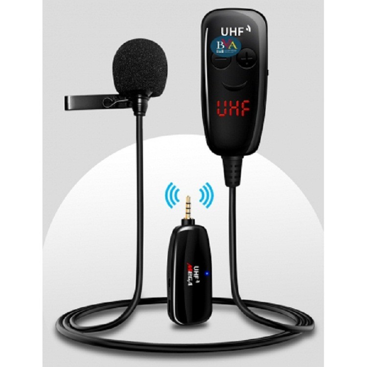 Micro thu âm Không dây MeGa UHF Cài áo MEGA UHF