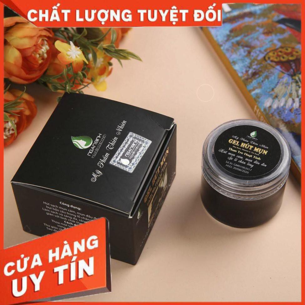 [Hàng chuẩn] [Sale] Gel lột mụn than tre hoạt tính Ngân Bình 50g ( Hàng công ty)