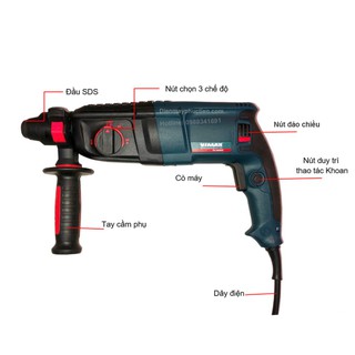 Máy Khoan Đục Bê Tông 3 Chức Năng Cao Cấp Vimax RH26-800E