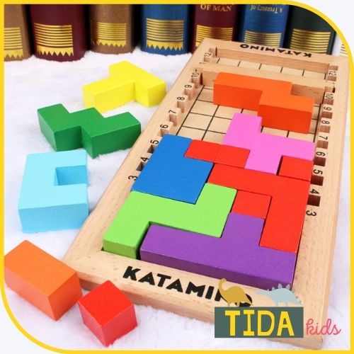 Katamino Tetris ⚡ HOT TREND ⚡ Game Treasure World Với 1001 Cách Chơi Xếp Gạch Puzzle Box Màu Sắc Giáo Dục Sớm TiDa Kids