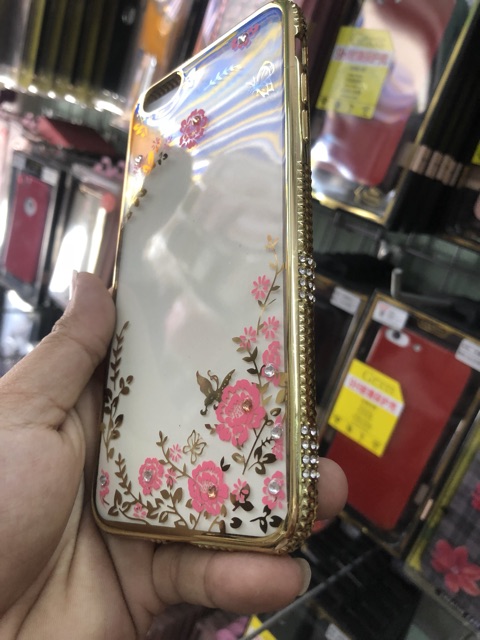 Ốp đính hột hoa văn iphoneX,6G/6S,6Plus,7plus/8Plus,Xmax