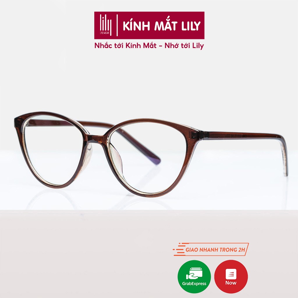 Gọng kính cận nữ LILYEYEWEAR mắt mèo dễ thương màu sắc thời trang phù hợp nhièu khuôn mặt - Y2360