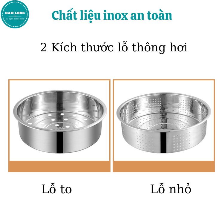 Xửng Hấp Inox, Khay Hấp Inox, Dùng Cho Nồi Cơm Điện Nhiều Kích Thước