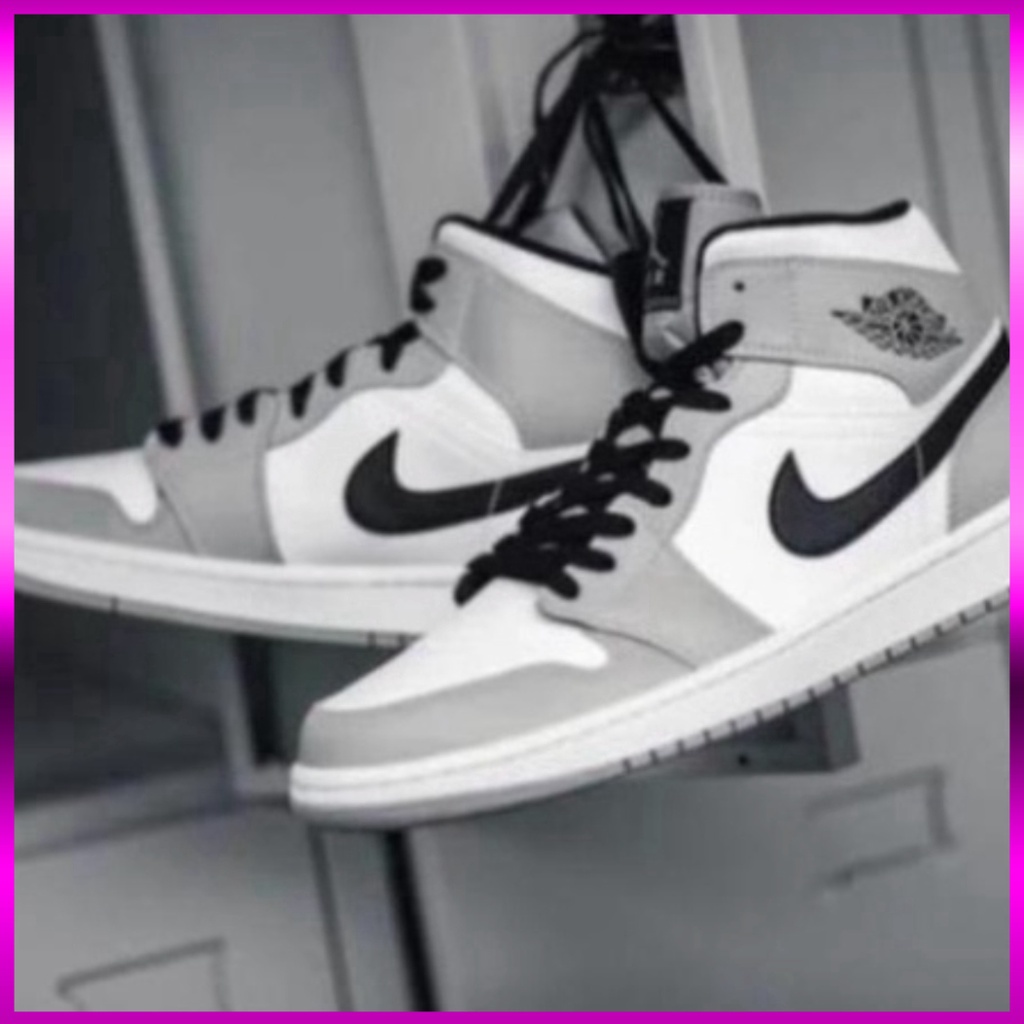Giày thể thao JD 1 cao cổ xám trắng đen 💦SALE SỐC🌺, Giày air jordan 1 xám cao móc đen nam nữ mới nhất full