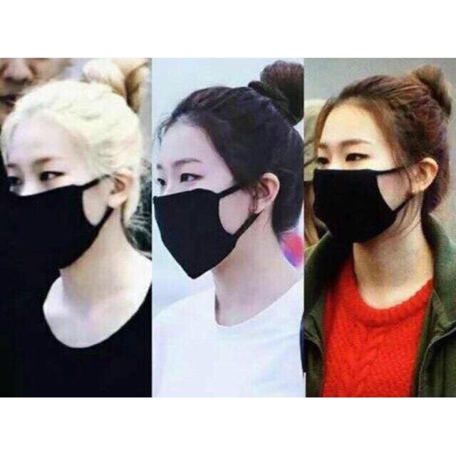 Khẩu trang vải đen 6 lớp Hàn Quốc | BigBuy360 - bigbuy360.vn