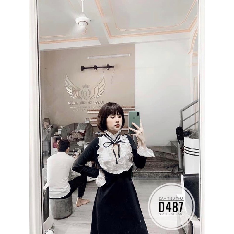 bigsize Đầm tiểu thư D487