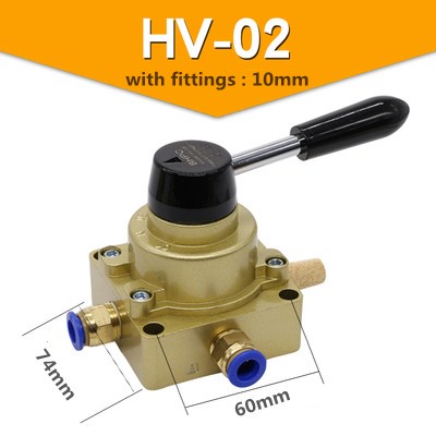 Van gạt khí nén HV-02 có sẵn khớp nối ống hơi