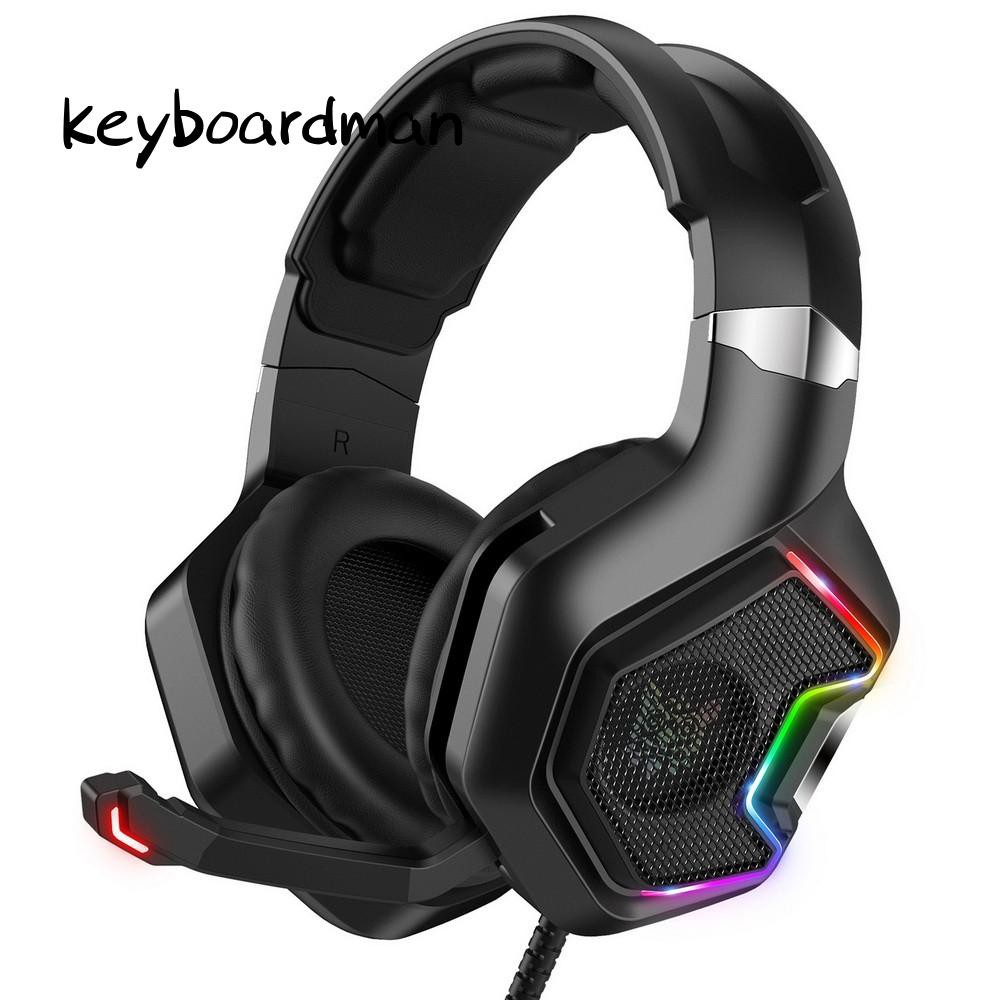 Brand new ONIKUMA K10pro Universal 3.5mm Wired Headphone Gaming Headset With Mic And LED Light