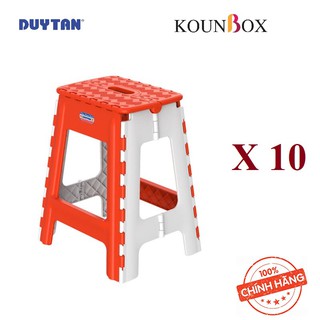Combo 10 Ghế Nhựa Xếp Cao Duy Tân (33,7 x 29,2 x 42,4 cm)
