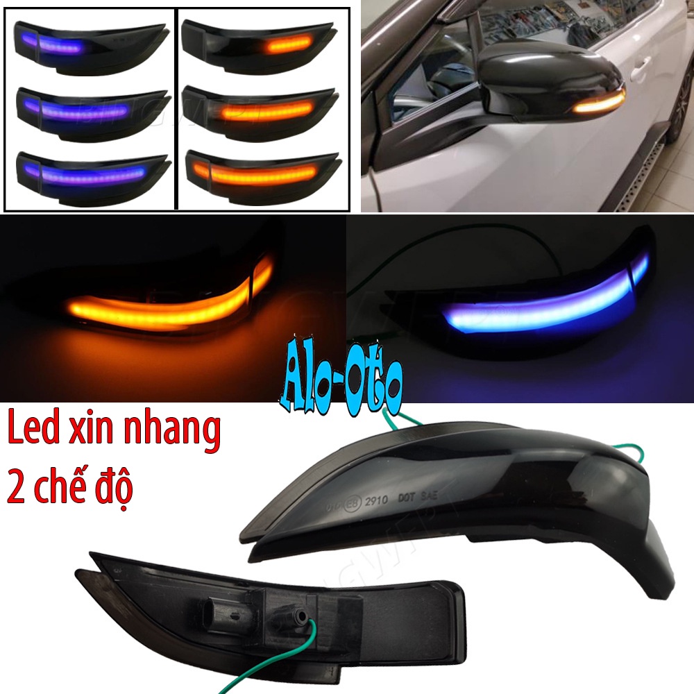 Cặp Led xin nhang gương 2 chế độ thay thế bóng nguyên bản Toyota Vios, Yaris, Altis, Camry