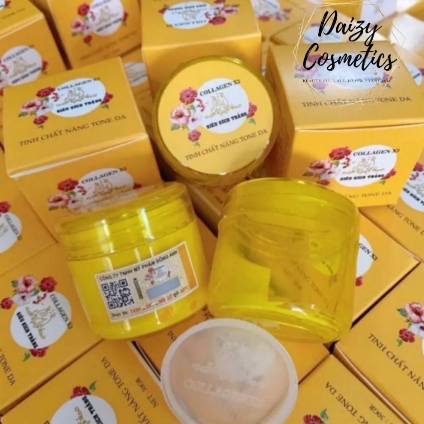 Kích trắng Collagen x3 mỹ phẩm Đông Anh chính hãng Hộp 30gr kích trắng da cấp tốc dưỡng ẩm - Daizy Cosmetics