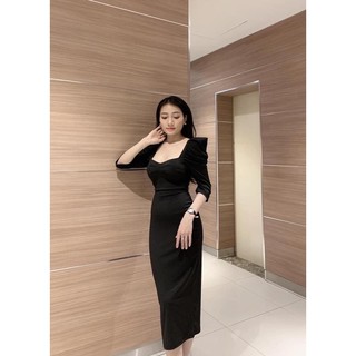 Váy len tăm tay bồng