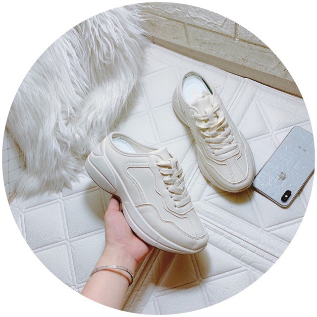 Giày VÀ Sục Thể Thao Nữ Độn Đế Cao Siêu Hot - Giày Sục Đế Nâu | BigBuy360 - bigbuy360.vn