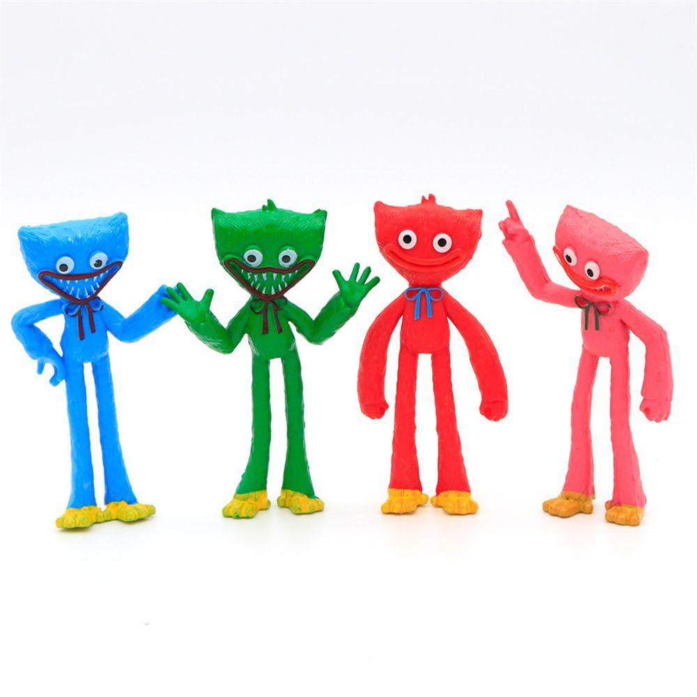 Bộ 6 Mô Hình Nhân Vật Hoạt Hình Anime Bằng PVC Để Bàn REBUY1 Huggy Wuggy