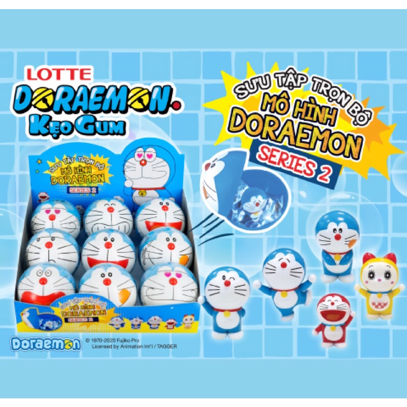 Kẹo gum hương cam Lotte Doraemon 3,2g