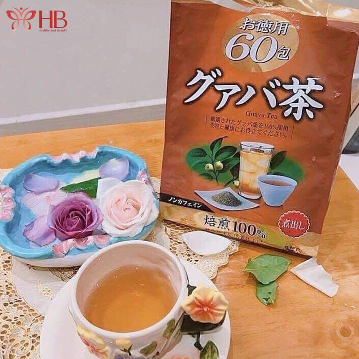 Trà ổi giảm cân Orihiro Nhật Bản, trà lá ổi Orihiro Guava Tea hỗ trợ giảm mỡ thừa cải thiện tiêu hóa 60 túi (date 2024)