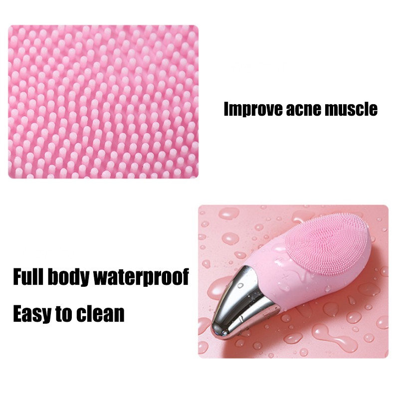 Máy massage rửa mặt tẩy da chết bằng silicone