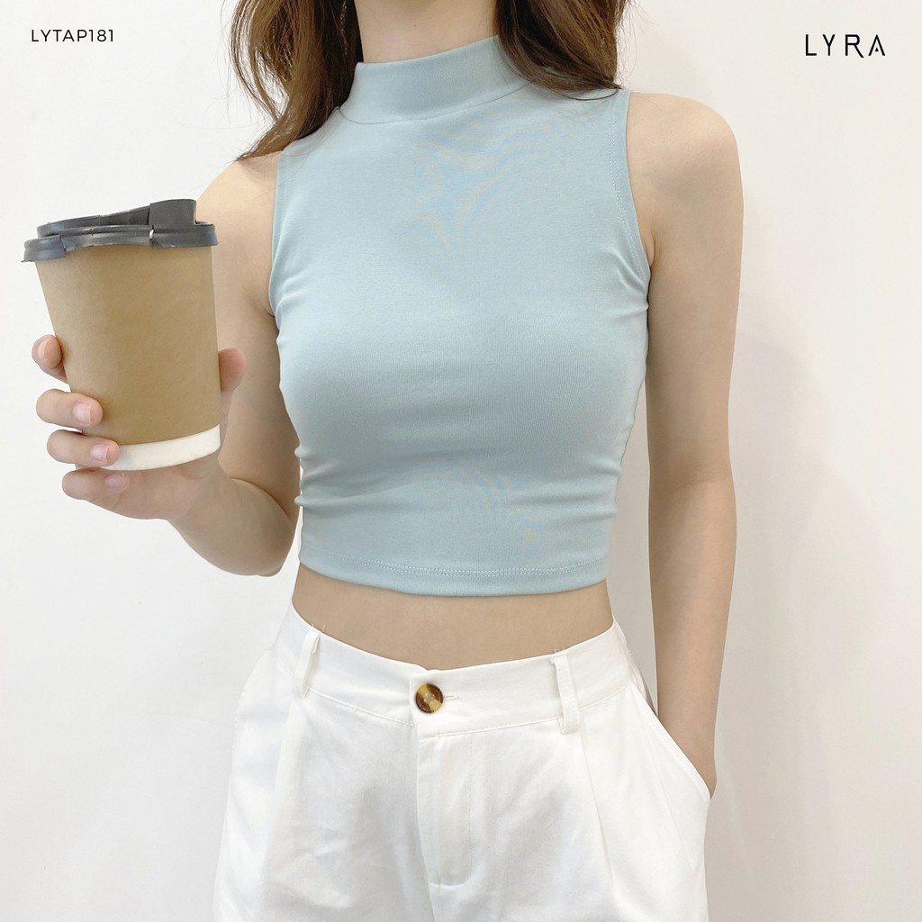 Áo ba lỗ nữ thiết kế by LYRA croptop ôm body trơn ulzzang chất cotton vải co giãn phong cách Hàn Quốc - LYTAP181 | BigBuy360 - bigbuy360.vn