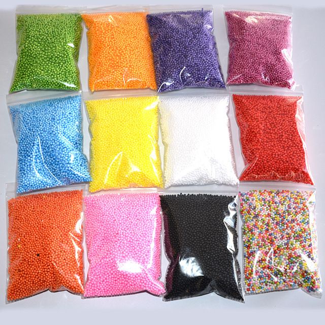 Hạt Mút Xốp Đủ Màu - Dùng làm Slime, Trang Trí Hộp Quà