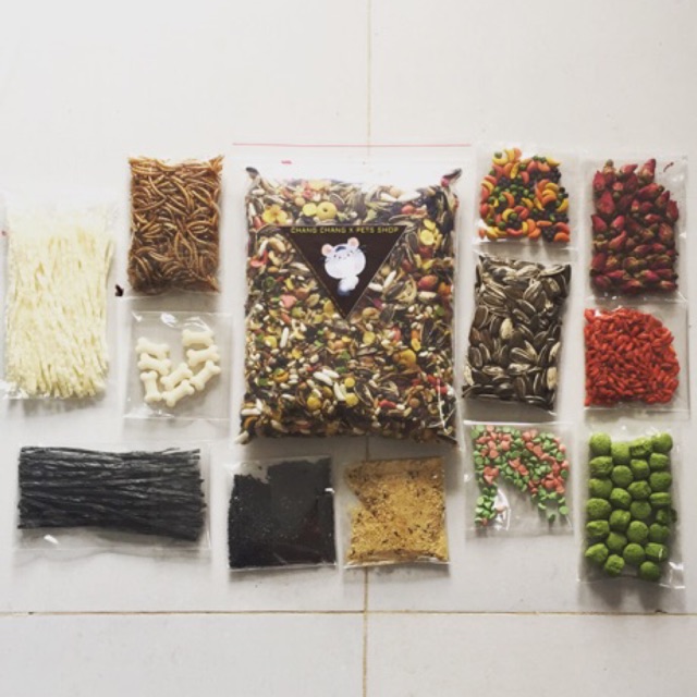 Combo thức ăn dặm và thức cho hamster