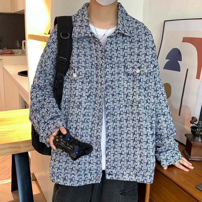 Xiaoxiang Áo Khoác Dệt Thiết Kế Cỡ Lớn Thời Trang Cao Cấp Cho Nam