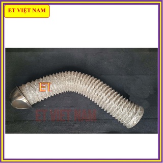 Bộ chụp thông hơi D150 kèm 2m ống bạc mềm