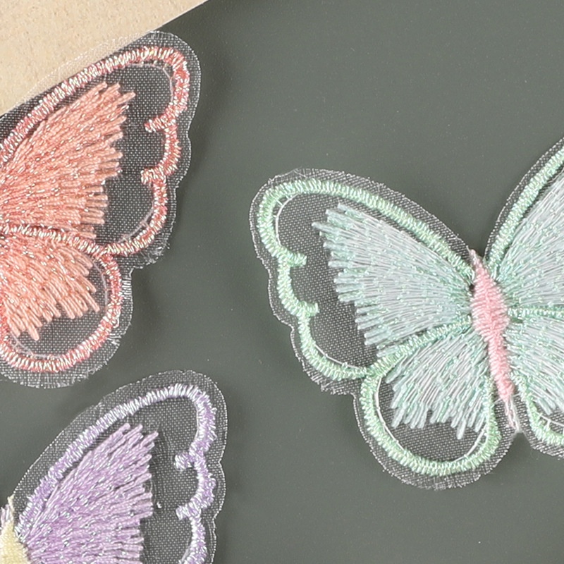 Nhãn Dán Trang Trí Quần Áo / Túi Xách / Mũ / Đồ Dùng Thêu Hình Cánh Bướm Bằng Ren Độc Đáo DIY