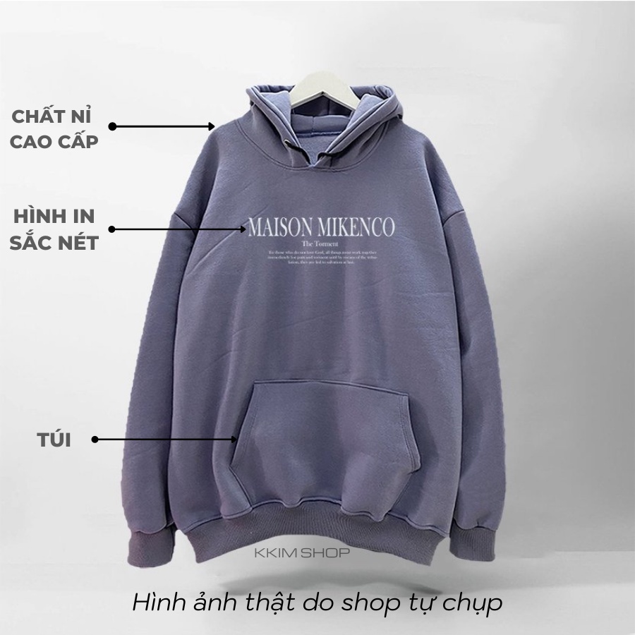 Áo Nỉ HOODIE MIKENCO TORMENT, Áo hoodie XANH LÁ unisex nam nữ form rộng oversize chất liệu Nỉ bông cao cấp KKIM SHOP