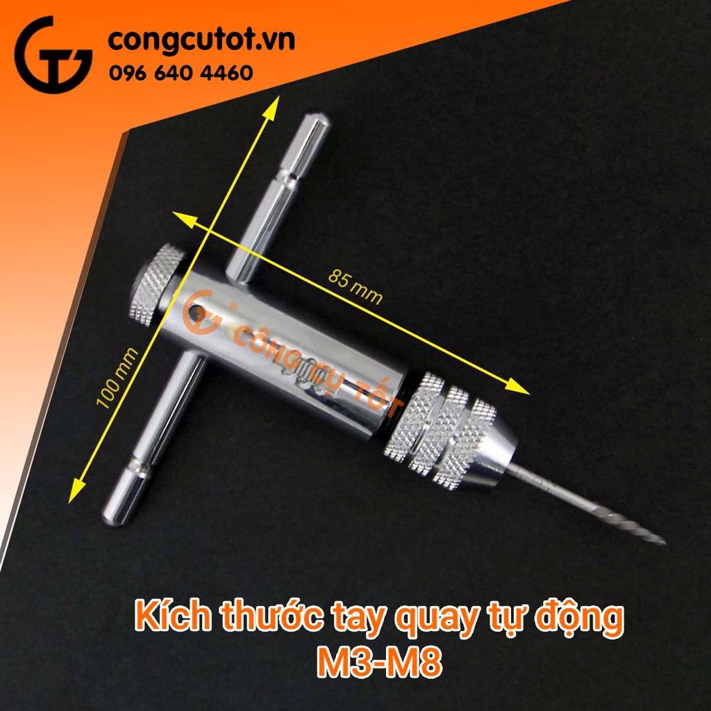 Bộ dụng cụ taro tạo ren trong tự động M3-M8